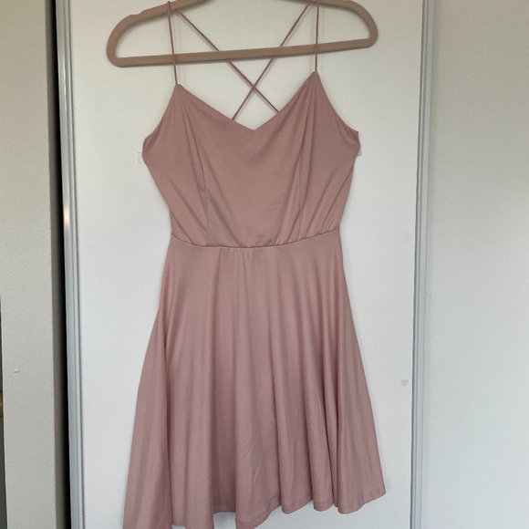Light Pink Skater Dress - Picture 1 of 4